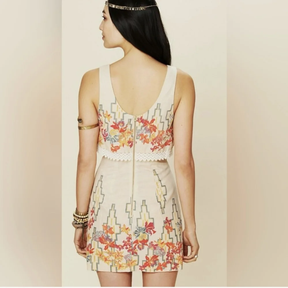 Free People Big Bang Metallic Dress Size 6 - Picture 2 of 9
